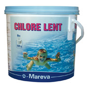 CHLORE LENT 500 g nu - 5 kg