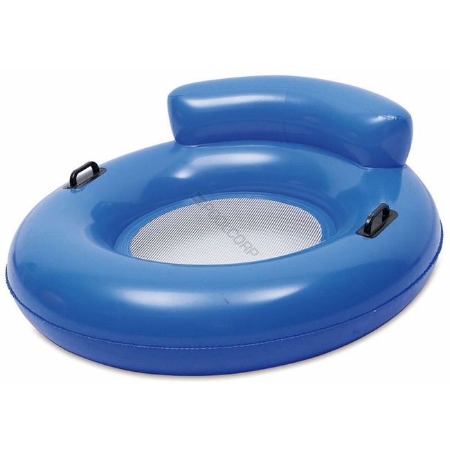 Bouée fauteuil pour piscine Bleue Polygroup Drive Réseau démonstration